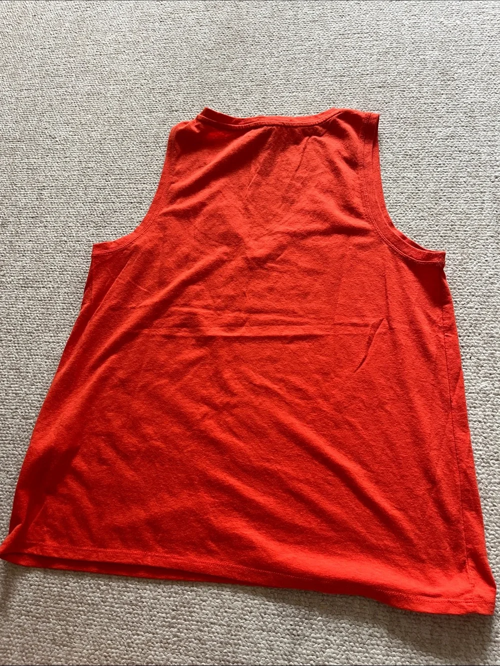 J. Crew Bright Red V-Neck Sleeveless Tank